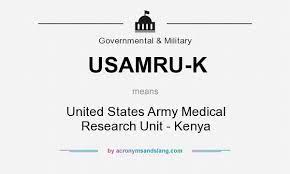 USAMRU-K Kericho c/o US Embassy in Nairobi; Kenya.
